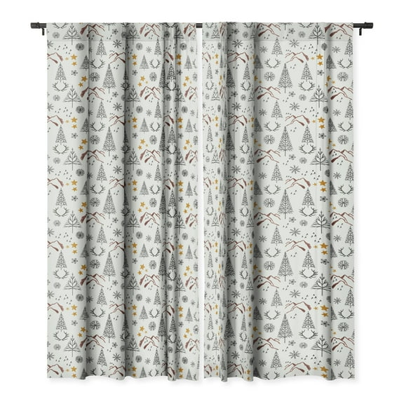 Society6 Marta Barragan Camarasa Modern Farmhouse I Single Panel Room Darkening Window Curtain 50" x 84"