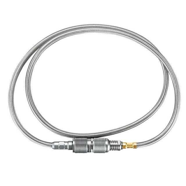 CAMPINGMOON CAMPINGMOON Z17 Tuyau de Gaz en Acier Inoxydable Haute Pression pour Cuisine Extérieure, Camping et Barbecue - Durable, Résistant à la Rouille et Facile à Installer