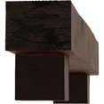 thumbnail image 4 of Ekena Millwork 4"H x 4"D x 72"W Knotty Pine Faux Wood Fireplace Mantel Kit w/ Alamo Corbels, Premium Hickory, 4 of 10