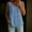 A_ Blue, variant on Women's Sleeveless V Neck Linen Peplum Tank Top, Full Button Front Curved Hem Casual Summer Vest Black XL