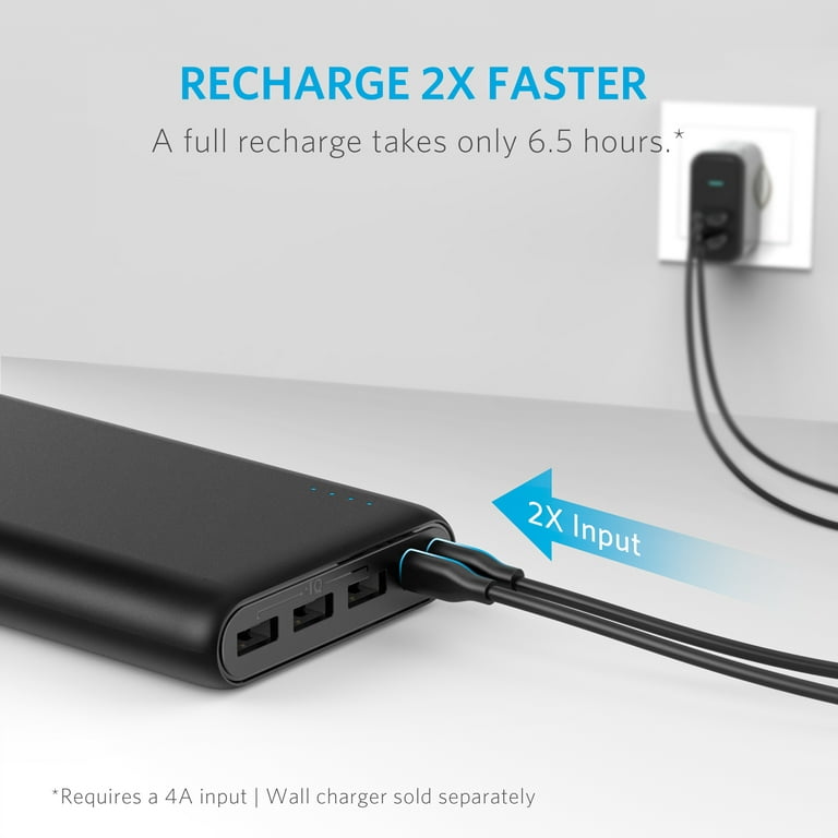  Anker Portable Charger, Power Bank, 20,000mAh Battery Pack with  PowerIQ Technology and USB-C (Recharging Only) for iPhone 15/15 Plus/15  Pro/15 Pro Max, iPhone 14/13/12 Series, Samsung Galaxy (Black) : Cell Phones