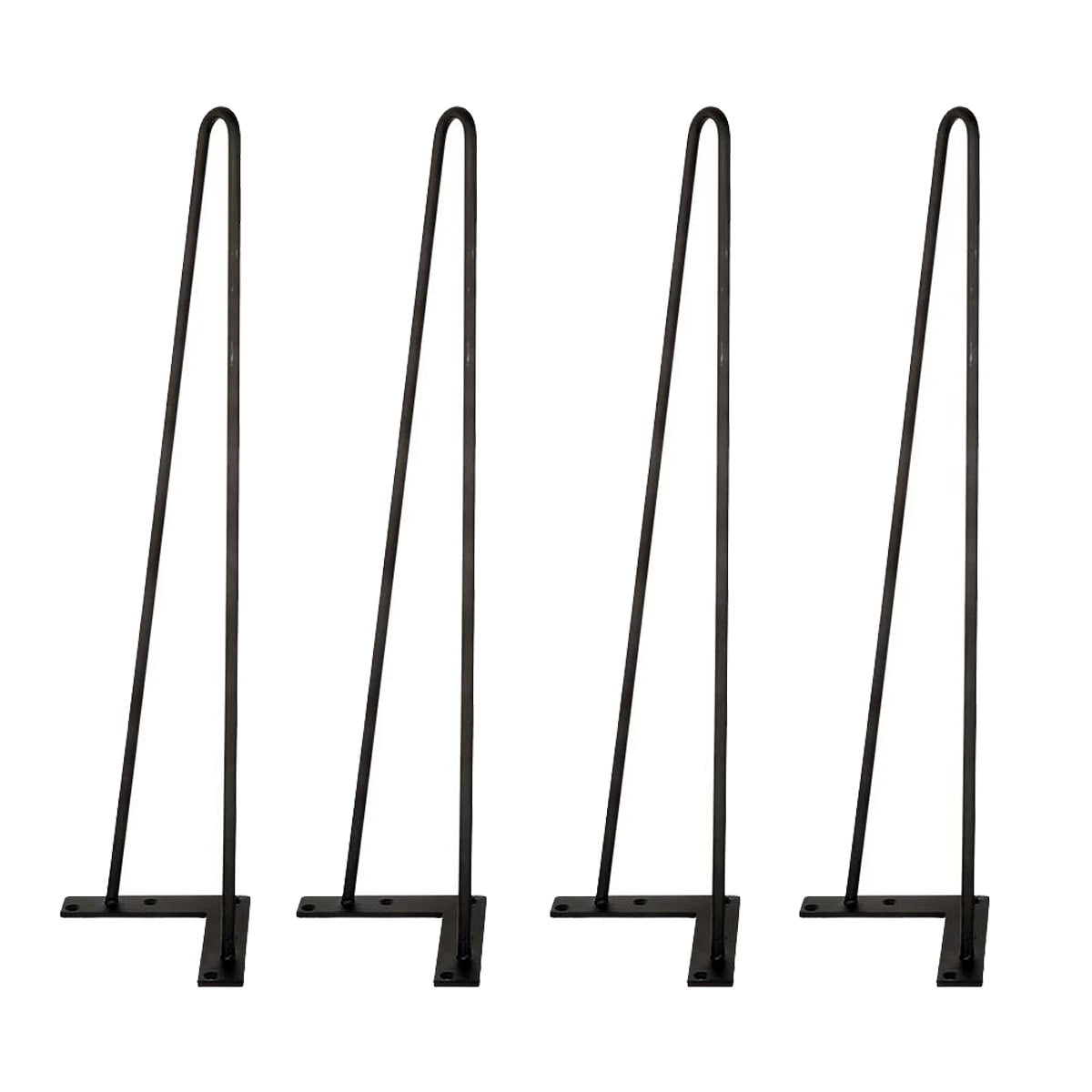 Set of 4 Coffee Table Metal Hairpin Legs Solid Iron Bar Black 8"-30" 2/3 Rods cC 