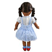 My Life As Wizard of Oz Dorothy Posable 18-inch Doll, Dark Brunette Hair, Dark Brown Eyes