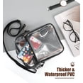 thumbnail image 2 of Bolsa transparente MoKo aprobada por el estadio para mujer bolso cruzado con correa ajustable color negro, 2 of 5