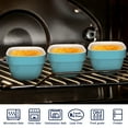 thumbnail image 5 of Uten 4oz Ceramic Baking Ramekins for Oven Safe, Appetizer Bowls Sauce Dipping Bowls, Set of 6, Blue, 5 of 8