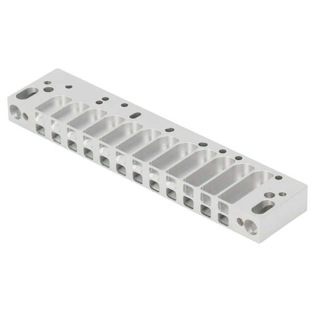 Pieza de peine de armónica, pieza de peine de armónica, peine de armónica de aleación de aluminio de 12 orificios, accesorio de armónica, durabilidad extendida