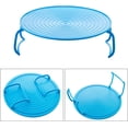 thumbnail image 4 of 2 pcs Round Tray Steamer Rack Double Layer Steamer Rack Multifunctional Plastic Cooking Tray Holder Tray Rack Microwave Tray Microwave Accessories for Oven, 4 of 7