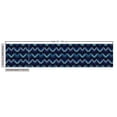 thumbnail image 2 of Ambesonne Aztec Fabric by the Yard Upholstery, Zigzags Oriental Vibes Art, 5 Yards, Blue Dark Night Blue, 2 of 4