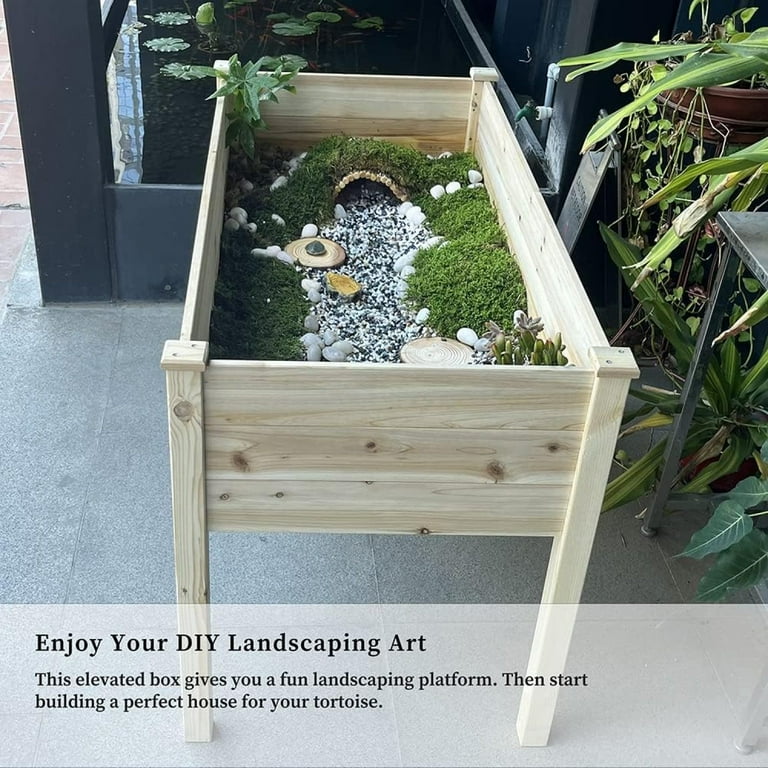 Bilot Indoor Tortoise Habitat for Landscaping, Wooden Large