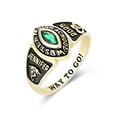 thumbnail image 2 of Mementos PJM Custom Women's Class Rings Sterling Silver for High School & College-Gold-Journey, 2 of 6