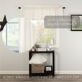 thumbnail image 5 of VHC Brands Burlap Antique White Farmhouse Primitive Curtains Valance 16x72, 5 of 7