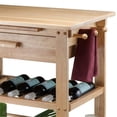 thumbnail image 6 of Winsome Finland Transitional Solid Wood Kitchen Cart in Natural, 6 of 12
