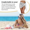 thumbnail image 3 of Minnieouse Vestidos de playa Gancho de ganchillo Cubierta de de encaje Secado rápido Cómodo de usar Buena elasticidad corta Rojo S Accesorios de disfraces Blanco METRO Minnieouse AP009709-02B, 3 of 6