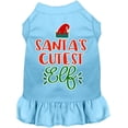 thumbnail image 2 of Santa's Cutest Elf Screen Print Dog Dress Black with Red XL, 2 of 8