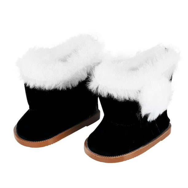 Zapatos de invierno para muñecas de peluche, botas gruesas para la nieve, aptas para accesorios de zapatos de muñecas de 18 pulgadas 1 par Guardurnaity FN0027-03B