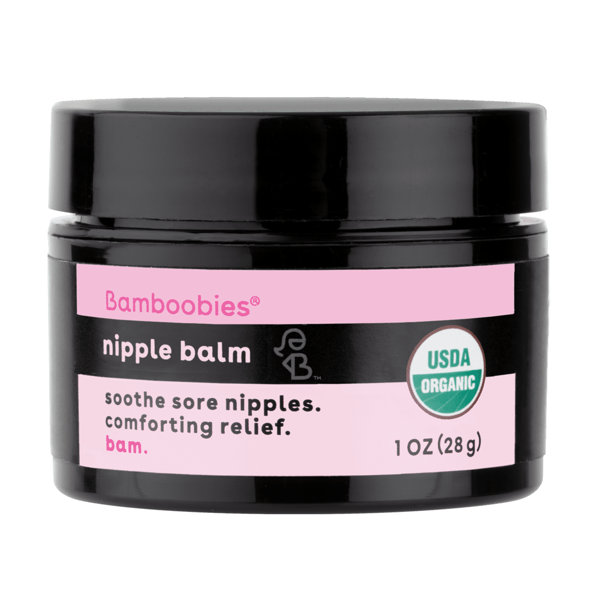 Bamboobies Nipple Cream, Lanolin-Free Organic Nursing Balm, 1 oz 