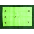 thumbnail image 1 of Ahgly Company Indoor Rectangle Solid Green Modern Area Rugs, 8' x 12', 1 of 1