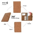 thumbnail image 4 of Porta Pasaporte RFID Para Mujer, Cartera Para Pasaporte Vintage Con Bloqueo RFID, Funda Para Pasaporte De Cuero PU Organizador Para Viajes, Funda Para Pasaporte Impermeable Para, 4 of 7
