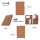 thumbnail image 4 of Porta Pasaporte, Estuche Para Pasaporte De Cuero PU Suave, Impermeable Y Confiable Para Compras Para Viajes De Negocios, 4 of 7