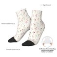 thumbnail image 6 of Rocae Wildflower Watercolor for Premium Adult Socks,Comfortable, Breathable, and Durable Socks, Perfect for Everyday Wear, 6 of 7