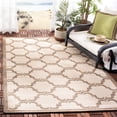 thumbnail image 2 of SAFAVIEH Courtyard Estelle Geometric Indoor/Outdoor Area Rug, 4' x 5'7", Beige/Brown, 2 of 9