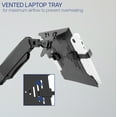 thumbnail image 5 of VIVO Universal Adjustable 10" to 15.6" Single Laptop Pneumatic Arm Wall Mount, 5 of 8