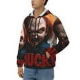 thumbnail image 2 of Lsque Chucky for Mens Full-zip Hoodie, Zip-up Pullover Hooded Sweatshirt, Kangaroo Pocket Hoodie Ideal for Daily Wear, Travel, and Home-Small, 2 of 8