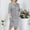 Grey, variant on Wedding Guest Dresses For Women Three Quarter Sleeve Lace Floral Embroidery Crewneck Loose Fit Mid-Calf Dress Summer Fashionable Lightweight Formal Evening Party Midi Gowns,Grey,L