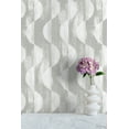 thumbnail image 4 of Stacy Garcia Home Grey Half Circles Peel and Stick Wallpaper - 20.5 in. W. x 18 ft. L. Roll, 4 of 6