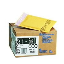 Sealed Air Jiffylite Self-Seal 4 x 8 Inch Brown Kraft Mailers 25 Pack (10181)