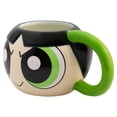 thumbnail image 3 of Taza Grande de Cerámica, Diseño Esculpido en 3D, Chicas Super Poderosas, Modelo Bellota, Capacidad 591 mililitros, 3 of 4