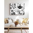 thumbnail image 4 of Vintage Flowers Wall Art for Living Room,Canvas Picture Wall Decor for Bathroom Bedroom,Black White Farmhouse Floral Plants Painting Artwork for Office Kitchen Hallway Dining Room Home Decor 12"x16", 4 of 8