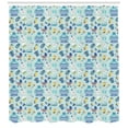 thumbnail image 3 of Ambesonne Cartoon Shower Curtain, Crestcent Moon with Stars, 69"Wx84"L, Pale Violet Blue Yellow, 3 of 3