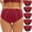 Set 6, variant on GERsome 5 Pack Womens Menstrual Period Panties Leak Proof Underwear Postpartum Protective Briefs S-5XL