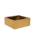 thumbnail image 3 of Aurenna Gold Brushed Ceramic Square Pot, 3 of 4