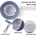 thumbnail image 5 of Cotton Baby Sun Hat Infant Toddler Boys Girls Bucket Hats Summer Sun Protection Kids Beach Caps, 5 of 5