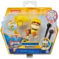 thumbnail image 2 of PAW Patrol, Rubble Action Figure with Clip-on Backpack and Projectiles, 2 of 6