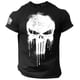 thumbnail image 2 of Camiseta para hombre con estampado 3D de calavera patriótica militar, camiseta de manga corta de gran tamaño, ropa deportiva para hombre, camisetas superiores, 2 of 4