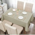 thumbnail image 4 of Usloyux Under $5 Linen Check Washable Tablecloth,53.94×70.87 Inch Dinner Picnic Table Cloth,Plastic Tablecloths for Kitchen Dining Tables,Classic Rectangular Table Cloth, 4 of 6