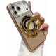 thumbnail image 1 of Funda para teléfono con purpurina brillante compatible con iPhone 17 Pro Max, protector de lente de cámara con soporte, cubierta suave con diamantes de imitación brillantes, 1 of 6