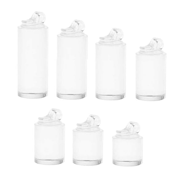 7Pcs Different Height Round Finger Ring Jewelry Display Stand Holder Photography Props Showcase Organizer Rack A