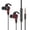 Red, variant on Wired Earbuds Crystal-Clear with Quick-Release Button with Noise Isolation Built-in HD Microphone Fast Safe Charging Black Advanced Stealth Series Robust Granite Version Black