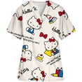 thumbnail image 3 of Camiseta con estampado de Hello Kitty para mujer, uniforme de enfermera, cuello en V, clínica, Hospital, Spa, 3 of 6