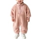 thumbnail image 2 of Peleles para niños de color sólido, cuello redondo, manga larga, ropa para gatear, mono para recién nacidos, bolsa, ropa para gatear, ropa de manga larga, ropa para gatear para niña, poliéster hayi, 2 of 8