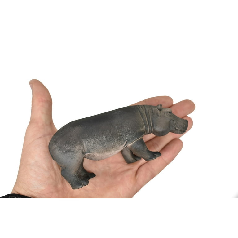 HIippo, Hippopotamus, Museum Quality Rubber Animal Toy, Educational, Realistic Hand Painted Figure, Lifelike Model, Figurine, Replica, Gift, 5 HIippo, Hippopotamus, Museum Quality Rubber Animal Toy, Educational, Realistic Hand Painted Figure, Lifelike Model, Figurine, Replica, Gift, 5
