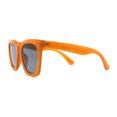 thumbnail image 4 of Womens Studious Hipster Thick Horn Rim Sunglasses Orange Black, 4 of 4