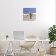 thumbnail image 2 of Stupell Industries Desolate Desert Sand Palm Trees Blue Sky , 17 x 17, Design by Patricia Pinto, 2 of 5