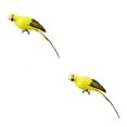 thumbnail image 2 of VONKY Simulation Parrot Statue Party Favors for Tree Yard Patio Home Lawn Wall Yellow 25x7cm 2Set, 2 of 6