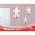 thumbnail image 3 of Bigger Better | Unfinished Wood Gingerbread Man Shape |  DIY Craft Cutout 33" / 1/2", 3 of 3