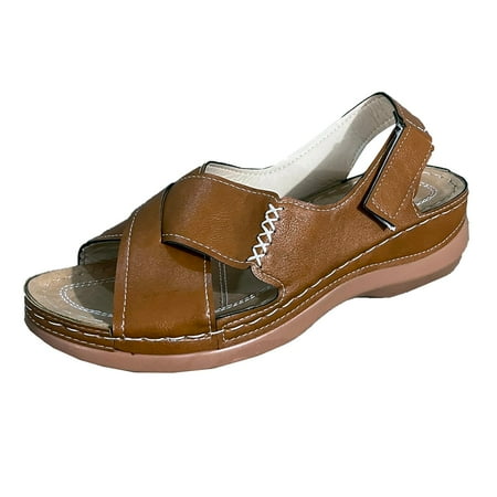 

Luiyenes Casual Thick-soled Wedges Sandals Breathable Fashion Shoes Leisure Women s Women s sandals